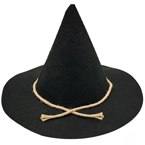 Qaonsciug Trend Teen Witch Einfache Farbe Mode Coole Erwachsene Teenager Hexenhut Halloween Performances Carnivals Cosplay von Qaonsciug