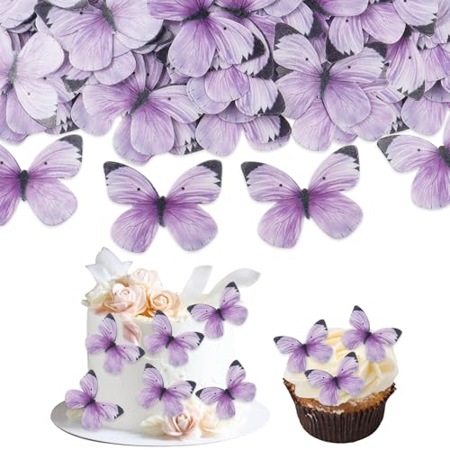 50 Stück Schmetterling-Kuchenaufsätze, violette Schmetterling-Kuchendekorationen, kleine Schmetterlinge, Cupcake-Topper für Hochzeit, Babyparty, Geburtstag, Kuchendekorationen 50 Stück Schmetterling-Kuchenaufsätze, violette Schmetterling-Kuchendekorationen, kleine Schmetterlinge, Cupcake-Topper für Hochzeit, Babyparty, Geburtstag, Kuchendekorationen von Qaziuy