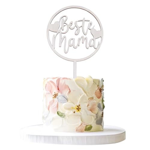Cake Topper "Beste Mama" aus Holz, Frohe Muttertags tortendeko Beste Mama Kuchenstecker Mama Tortendeko zum Geburtstag, Muttertag Cake Topper "Beste Mama" aus Holz, Frohe Muttertags tortendeko Beste Mama Kuchenstecker Mama Tortendeko zum Geburtstag, Muttertag von Qaziuy