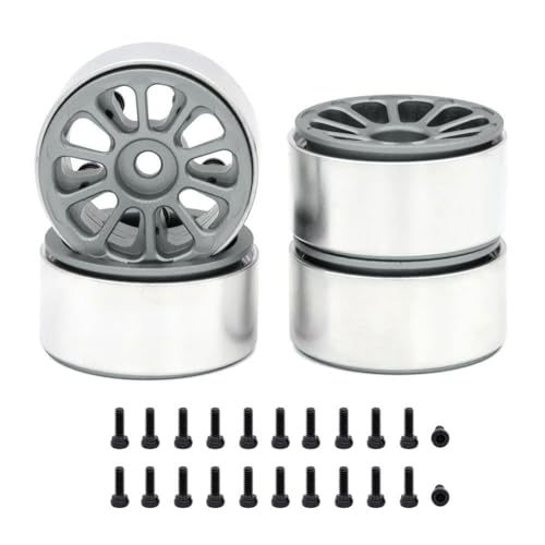 Qbkohphifm 4 STK. 1,0 Metallfelgen für 1/24 1/18 RC Crawler Car Axial SCX24 AX24 FCX24 Enduro24 TRX4M, 10-Speichen Qbkohphifm 4 STK. 1,0 Metallfelgen für 1/24 1/18 RC Crawler Car Axial SCX24 AX24 FCX24 Enduro24 TRX4M, 10-Speichen von Qbkohphifm