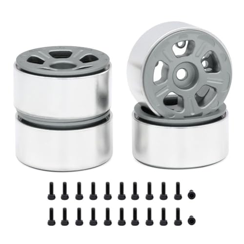 Qbkohphifm 4 Stück 1,0 Metallfelgen für 1/24 1/18 RC Crawler Car Axial SCX24 AX24 FCX24 Enduro24 TRX4M, Breit, 5 Speichen, Qbkohphifm 4 Stück 1,0 Metallfelgen für 1/24 1/18 RC Crawler Car Axial SCX24 AX24 FCX24 Enduro24 TRX4M, Breit, 5 Speichen, von Qbkohphifm