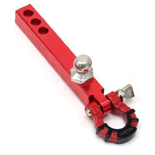 Qbkohphifm Anhängerkupplung Aus Metall für 1/10 RC Crawler TRX4-6 Axial SCX10 90046 Redcat Upgrade-Teile, Rot Qbkohphifm Anhängerkupplung Aus Metall für 1/10 RC Crawler TRX4-6 Axial SCX10 90046 Redcat Upgrade-Teile, Rot von Qbkohphifm