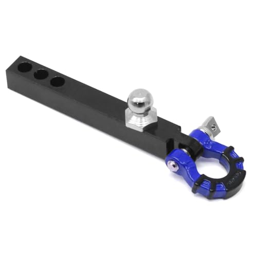 Qbkohphifm Anhängerkupplung Aus Metall für 1/10 RC Crawler TRX4-6 Axial SCX10 90046 Redcat Upgrade-Teile, Schwarz + Blau Qbkohphifm Anhängerkupplung Aus Metall für 1/10 RC Crawler TRX4-6 Axial SCX10 90046 Redcat Upgrade-Teile, Schwarz + Blau von Qbkohphifm