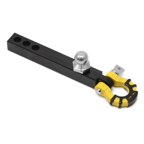 Qbkohphifm Anhängerkupplung Aus Metall für 1/10 RC Crawler TRX4-6 Axial SCX10 90046 Redcat Upgrade-Teile, Schwarz + Gelb Qbkohphifm Anhängerkupplung Aus Metall für 1/10 RC Crawler TRX4-6 Axial SCX10 90046 Redcat Upgrade-Teile, Schwarz + Gelb von Qbkohphifm