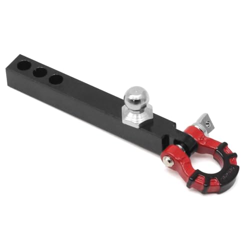 Qbkohphifm Anhängerkupplung Aus Metall für 1/10 RC Crawler TRX4-6 Axial SCX10 90046 Redcat Upgrade-Teile, Schwarz + Rot Qbkohphifm Anhängerkupplung Aus Metall für 1/10 RC Crawler TRX4-6 Axial SCX10 90046 Redcat Upgrade-Teile, Schwarz + Rot von Qbkohphifm