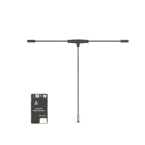 Qbkohphifm ExpressLRS ELRS 868/900 MHz 500 MW RX-Empfänger mit 70 mm Mini-Antenne für RC FPV Racing Drone Qbkohphifm ExpressLRS ELRS 868/900 MHz 500 MW RX-Empfänger mit 70 mm Mini-Antenne für RC FPV Racing Drone von Qbkohphifm