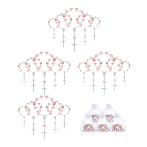 Qbkohphifm Taufgeschenke für Mädchen Umfassen 25 Rosa Taufrosenkränze, Babyrosenkränze, Minirosenkränze und 25 Organzabeutel Als Taufgeschenke Qbkohphifm Taufgeschenke für Mädchen Umfassen 25 Rosa Taufrosenkränze, Babyrosenkränze, Minirosenkränze und 25 Organzabeutel Als Taufgeschenke von Qbkohphifm