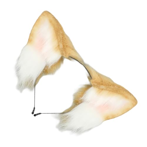 1/2 Stück Kunstpelze Hundeohren Stirnband Schwanz Tierkostüme für Weihnachten Halloween Cosplay Party Kostüm Zubehör Ohren Stirnband 1/2 Stück Kunstpelze Hundeohren Stirnband Schwanz Tierkostüme für Weihnachten Halloween Cosplay Party Kostüm Zubehör Ohren Stirnband von Qcbuegof