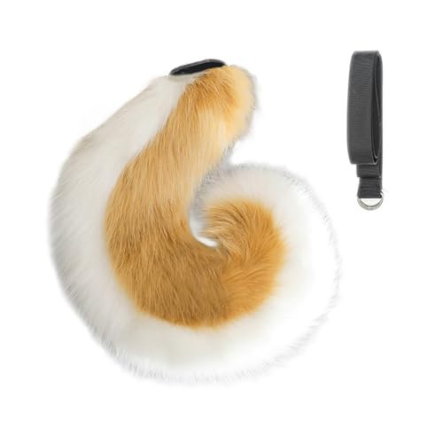 1/2 Stück Kunstpelze Hundeohren Stirnband Schwanz Tierkostüme für Weihnachten Halloween Cosplay Party Kostüm Zubehör Ohren Stirnband von Qcbuegof