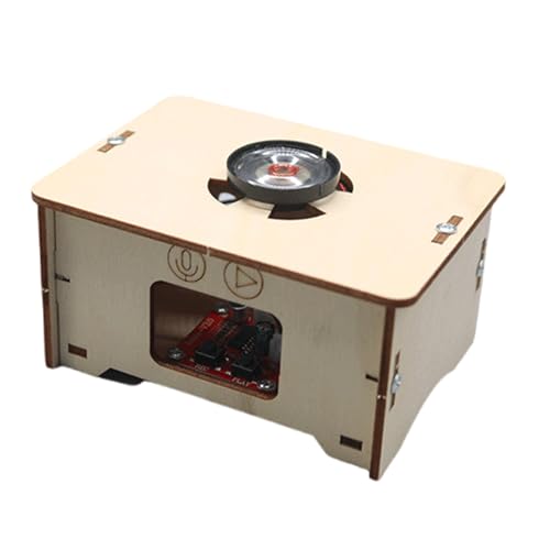Handgefertigter Gramophon Kinder Rekorder Assembly Musical Toy Toy Holz Sound Recorder Music Player Sound Recorder Craft Children's Assembly Toy von Qcbuegof
