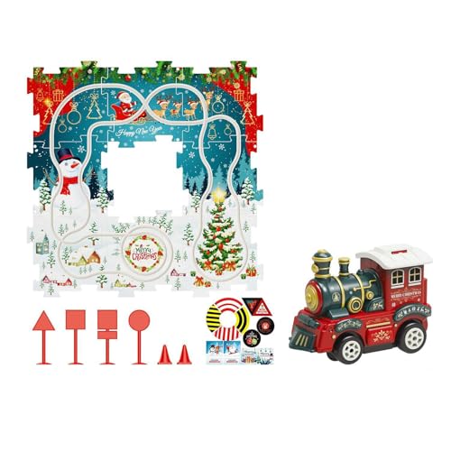 Kids Adventure Puzzle Track Toy Set Interactive Train Spiel Für Kinder 3+ Kleinkind Weihnachtszug Und Gleis Set Weihnachtszug Set von Qcbuegof