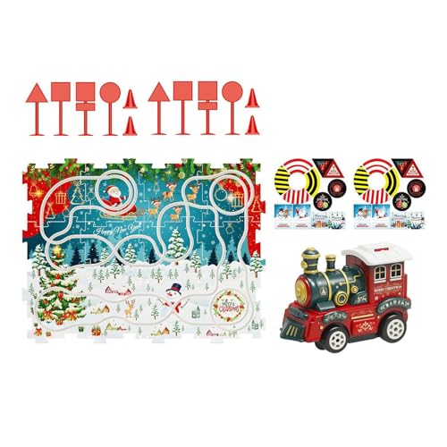 Kids Adventure Puzzle Track Toy Set Interactive Train Spiel Für Kinder 3+ Kleinkind Weihnachtszug Und Gleis Set Weihnachtszug Set von Qcbuegof