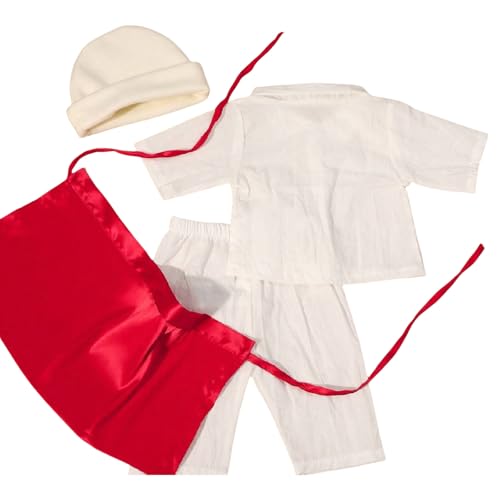 Qcbuegof 0-9m Baby Photoshooting Requisiten Koch Kostümhut Tops Foto Requisiten Neugeborene Foto Kleidung Photostudio Infant Accessoires Neugeborenes Foto Outfit von Qcbuegof