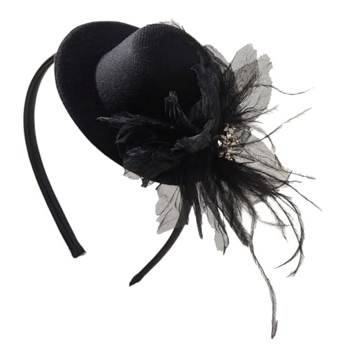 Qcbuegof 1920er Jahre Blumenstirnband Für Frauen Flapperer Kopfstück Accessoires Für Cosplay Party Elegant Perlen Gefiedertes Stirnband Blumenstirnband Für Frauen von Qcbuegof