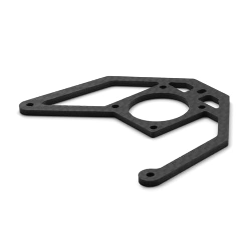 Qcbuegof Fernbedienungsmodell Kohlefaser Motorlüftungshalterung Für Autospielzeugkollektion Kits Für Fernbedienungsauto Upgrades Cooling Lüfterhalterung Kühlung Lüftermontagehalterung von Qcbuegof