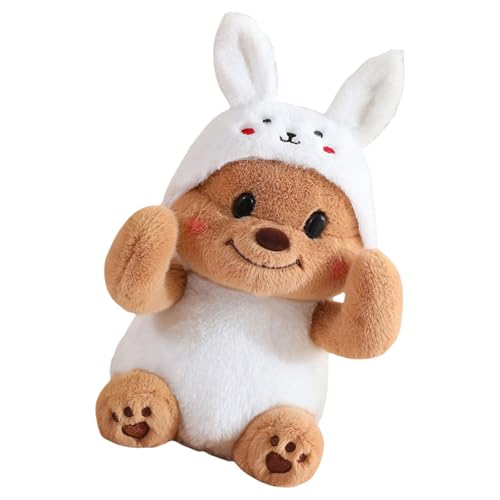 Qcbuegof Fun Bear Dolls Butter Gefülltes Spielzeug Umarmt Puppen Baumwolle Gefülltes Einsamkeit Komfort Spielzeug Für Mädchen Kleinkinder Kinderzimmer Ausgestopfte Tiere Für Teenager von Qcbuegof