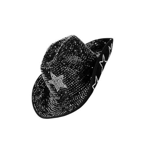 Qcbuegof Glitzernde Strasssteine Fedoras Für Erwachsene Schimmernde Sternmuster Top Caps Party Kostüm Kopfbedeckung Für Verschiedene Anlässe Outdoor Aktivität Qcbuegof Glitzernde Strasssteine Fedoras Für Erwachsene Schimmernde Sternmuster Top Caps Party Kostüm Kopfbedeckung Für Verschiedene Anlässe Outdoor Aktivität von Qcbuegof