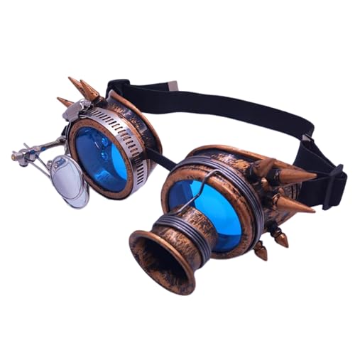 Qcbuegof Halloween Gesichtsmaske Vintage Sterevunk Brillenbrille Cyber Schweiß Cosplay Brille Halloween Cosplay Kostüme Geschenke Punk Cyber Gothic Cosplay Sonnenbrille Qcbuegof Halloween Gesichtsmaske Vintage Sterevunk Brillenbrille Cyber Schweiß Cosplay Brille Halloween Cosplay Kostüme Geschenke Punk Cyber Gothic Cosplay Sonnenbrille von Qcbuegof