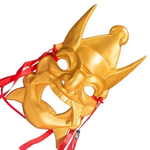 Qcbuegof Handbemalte Maske, Maskerade, Cosplay, Halloween, Party, für Damen und Herren, Halloween, Maskerade, verstellbarer Riemen Qcbuegof Handbemalte Maske, Maskerade, Cosplay, Halloween, Party, für Damen und Herren, Halloween, Maskerade, verstellbarer Riemen von Qcbuegof