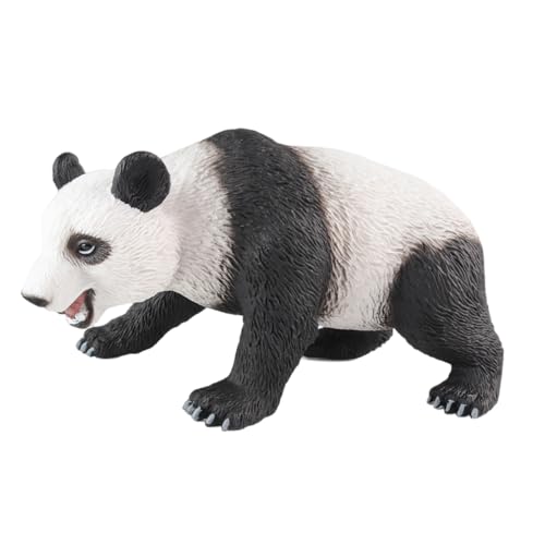 Qcbuegof Handgefertigte Bemalte Panda Und Baby Figur Realistische Wildtiere Kingdom Spielzeughandwerk Für Kinder Student Hand Malt Spielzeug von Qcbuegof