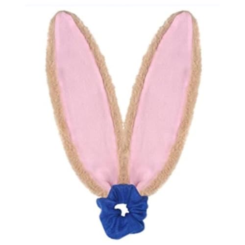 Qcbuegof Hasenohren-Haarbänder-Set, Kaninchen-Kostüm-Set, Ohren, Kopfbedeckung, Fliege, Tierhaarreif, Kostümzubehör, Stirnbänder mit Fliege, Schwanz, Tierhaarreifen von Qcbuegof