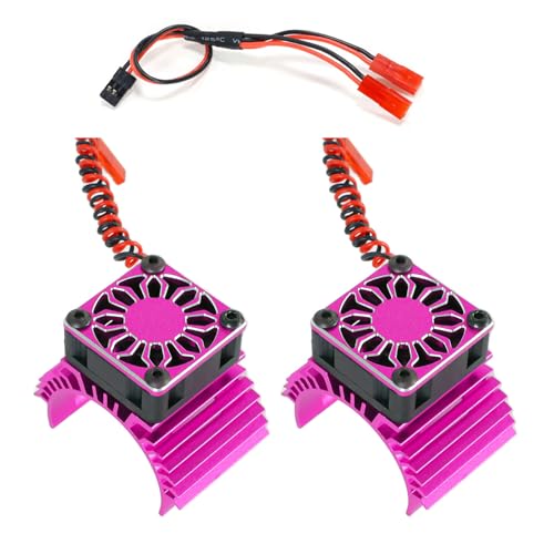 Qcbuegof Hochgeschwindigkeit 36 ​​mm Kühllüfter Für Fernbedienung 36mm Motoren Twin Lüfter Fernbedienung Fahrzeugmodell Zubehör Remote Auto Motor Wärme von Qcbuegof