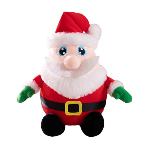 Qcbuegof LED Plüschpuppen Vater Weihnachtsspielzeug Figur Puppen Für Hauskamine Dekoration Festival Ornament Mit Musik Und Hellem Plüsch Weihnachtsschmuck von Qcbuegof