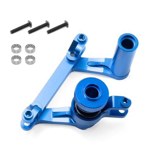 Qcbuegof Lenkerbaugruppe Für 1/10 Skala Fernbedienungsteuerauto Aluminiumlegierung Lenkung Bellcrank Servo Arm Link Model Car Accessoire Lenkung Zubehör von Qcbuegof