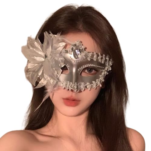 Qcbuegof Maskerades Venezianer-Maske, Karneval, halbes Gesicht, Halloween-Kostüm, Maske für Karneval, Party, Ball, Karneval Qcbuegof Maskerades Venezianer-Maske, Karneval, halbes Gesicht, Halloween-Kostüm, Maske für Karneval, Party, Ball, Karneval von Qcbuegof