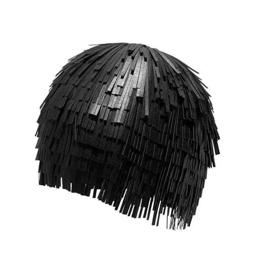 Qcbuegof Moderne Punk PU Tassels Kopfschmuck Mit Quasten Cool von Qcbuegof