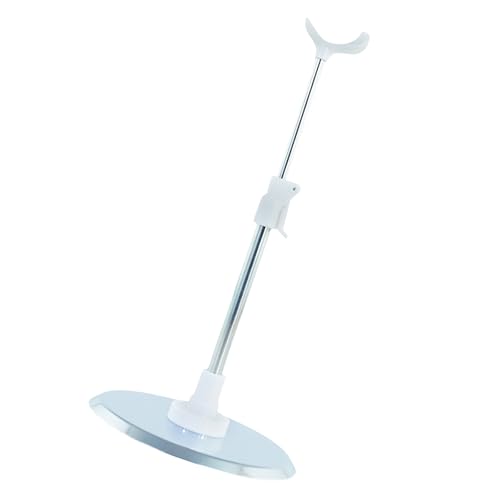 Qcbuegof Multifunktional Elegante Weiße Verstellbare Puppen Stehen Modezubehör Für 48 cm Bis 60 cm Nacht Lolitas Puppen von Qcbuegof