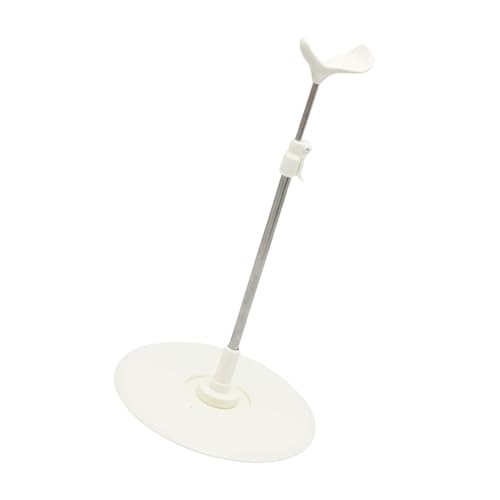 Qcbuegof Multifunktional Elegante Weiße Verstellbare Puppen Stehen Modezubehör Für 48 cm Bis 60 cm Nacht Lolitas Puppen von Qcbuegof