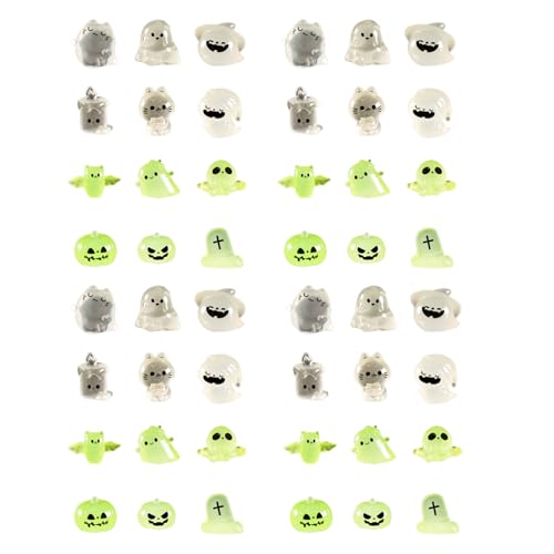 Qcbuegof Noctilucent Halloween Miniatures Decors Decors Halloween Glühen Miniaturen Charme Für Kreative Puppenhäuser Landschaftszubehör GLOGS ORDERE von Qcbuegof