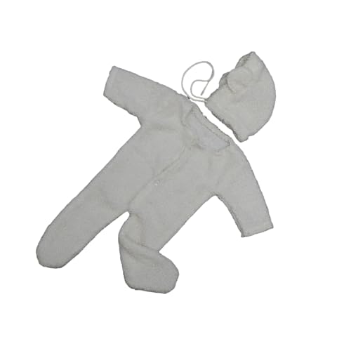 Qcbuegof Säuglingsfotografie Bären Kostüm Strampler Set Photostudio Accessoires Baby Photoshoots Outfit Neugeborene Duschversorgung Babyfoto Kostüm von Qcbuegof