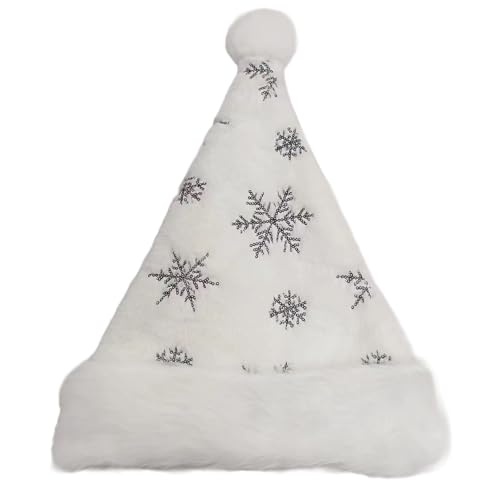 Qcbuegof Snowflake Print Christmas Komfortable Feste Haltbarkeit Party Für Urlaubsfeiern Vielseitige Mode Hat von Qcbuegof
