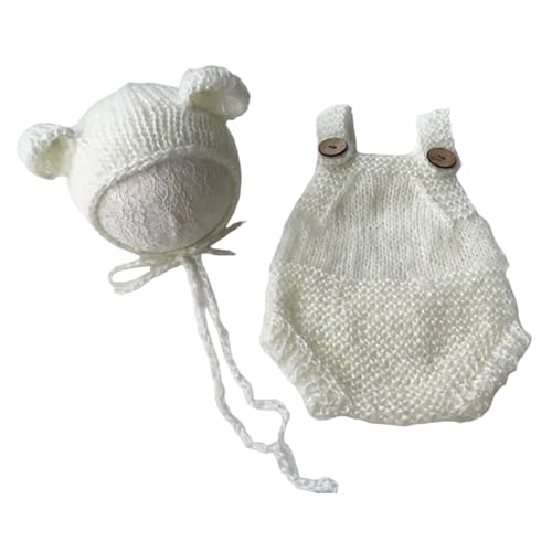 Qcbuegof Strickbären Kostümhut Strampler Set Neugeborenes Fotoshooting Requisiten Babyfoto Posen Requisiten Säuglingsfotografie Outfit 2pcs Säuglingsfoto Kleidung Qcbuegof Strickbären Kostümhut Strampler Set Neugeborenes Fotoshooting Requisiten Babyfoto Posen Requisiten Säuglingsfotografie Outfit 2pcs Säuglingsfoto Kleidung von Qcbuegof