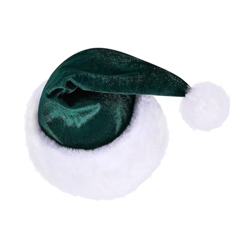 Qcbuegof Weihnachtsmütze Unisex Weihnachtsmannmütze mit warmem und pelzigem weißem Rand für Cosplay-Aktivitäten und Urlaub, modische Weihnachtsmannmützen für Kinder Qcbuegof Weihnachtsmütze Unisex Weihnachtsmannmütze mit warmem und pelzigem weißem Rand für Cosplay-Aktivitäten und Urlaub, modische Weihnachtsmannmützen für Kinder von Qcbuegof