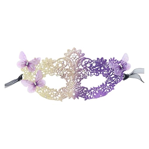 [Qcbuegof] venezianische Spitzen-Maske halbes Gesicht Party Cosplay Damen Mardig Living Tanz von Qcbuegof
