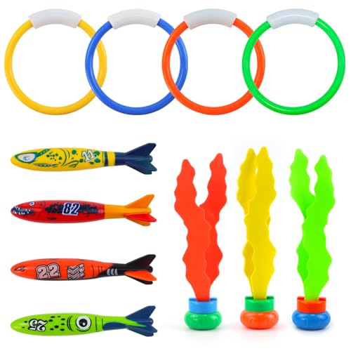 Qcdou 11 Stück Tauchspielzeug für Kinder, Unterwasser Tauchspielzeug Set, Tauchringe für Kinder, Digitaler Tauchring, Schwimmbad Spielzeug, Wasserspielzeug für Jungen Mädchen Qcdou 11 Stück Tauchspielzeug für Kinder, Unterwasser Tauchspielzeug Set, Tauchringe für Kinder, Digitaler Tauchring, Schwimmbad Spielzeug, Wasserspielzeug für Jungen Mädchen von Qcdou