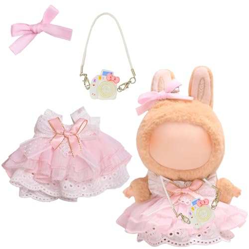 Puppe Kleidung für Labubu, Puppenzubehör, Plüsch Puppenkleidung, Niedliche Spielzeugkleidung, Kleidung Plüsch for Girls, Kleidung für 17 cm Große Puppe Puppe Kleidung für Labubu, Puppenzubehör, Plüsch Puppenkleidung, Niedliche Spielzeugkleidung, Kleidung Plüsch for Girls, Kleidung für 17 cm Große Puppe von QckZee