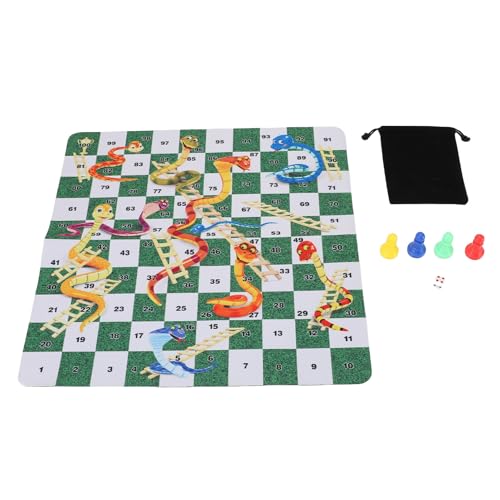 Gummischlangen und Leitern Brettspiel, Tragbares Leichte 35 -cm -Reisespiel -Spieler -Set für 2 Bis 4 Spieler für Heimbüro -Reisebus -Picknick Geeignet Gummischlangen und Leitern Brettspiel, Tragbares Leichte 35 -cm -Reisespiel -Spieler -Set für 2 Bis 4 Spieler für Heimbüro -Reisebus -Picknick Geeignet von Qcwwy