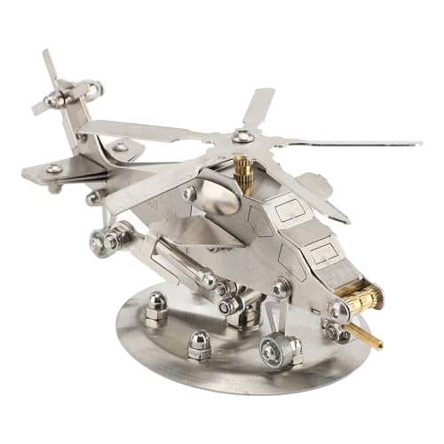 Hubschraubermodell, 3D-Propeller aus Edelstahl, Drehbare Miniaturstatue, Skulptur, Desktop-Ornament, für Bitrhday Home School Study Room Dekorationen Hubschraubermodell, 3D-Propeller aus Edelstahl, Drehbare Miniaturstatue, Skulptur, Desktop-Ornament, für Bitrhday Home School Study Room Dekorationen von Qcwwy