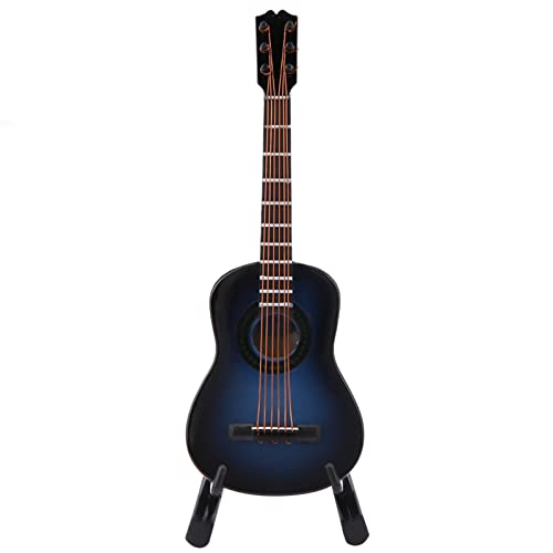 Ornamente, Holz Gitarre Modell Display Mini Musikalische Ornamente Handwerk Wohnkultur Mini Gitarre Modell, Miniatur (14 cm #02) von Qcwwy
