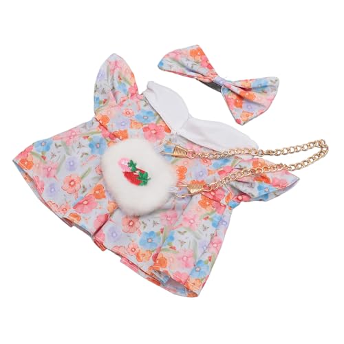 Qcwwy Plüschpuppenkleid, Puppenkleidungs-Kostümset für 7,8-Zoll-weiche Stoffpuppen, Baumwollpuppenspielzeug, Dekoration, Rock, Fliege, Anziehkleidung für Puppen, Modeset mit Qcwwy Plüschpuppenkleid, Puppenkleidungs-Kostümset für 7,8-Zoll-weiche Stoffpuppen, Baumwollpuppenspielzeug, Dekoration, Rock, Fliege, Anziehkleidung für Puppen, Modeset mit von Qcwwy