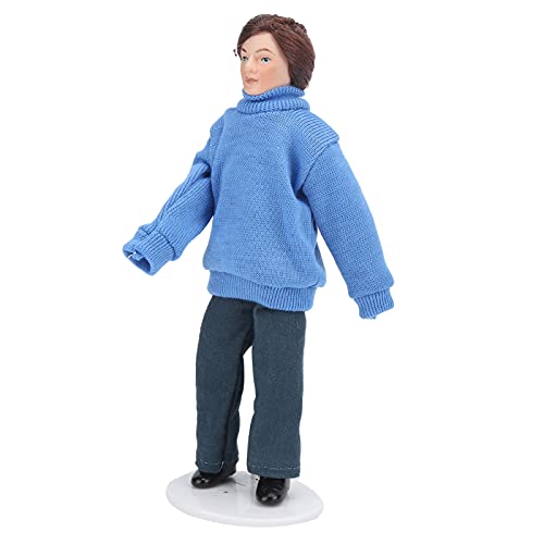 Qcwwy 1:12 Dollhouse Young Man Figuren Miniaturporzellan mit Einem Blauen Pullover für die Innenausstattungssammlung 15 X 5,5 cm Qcwwy 1:12 Dollhouse Young Man Figuren Miniaturporzellan mit Einem Blauen Pullover für die Innenausstattungssammlung 15 X 5,5 cm von Qcwwy