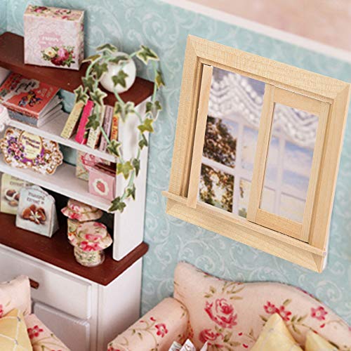 Qcwwy 1:12 Puppenhaus Mini -Fensterzubehör Wunderschön Gestaltete Baumdekoration, Ideal für Puppenbegeisterte von Qcwwy
