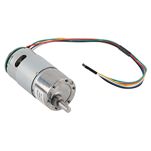 Qcwwy Allmetallmotor mit Encoder - Große Torsion für den Einfachen Betrieb - für Monitore und Intelligente Geräte (12 V, Geschwindigkeit 200) von Qcwwy