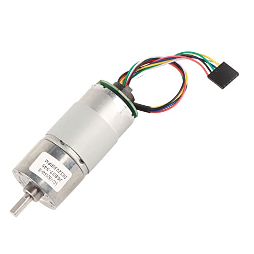 Qcwwy Allmetallmotor mit Encoder - Große Torsion für den Einfachen Betrieb - für Monitore und Intelligente Geräte (12 V, Geschwindigkeit 30) von Qcwwy