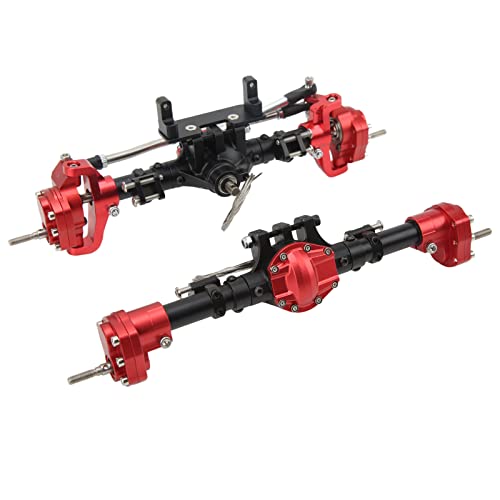Qcwwy Aluminiumlegierungschale für Axial SCX10 I II III 90046 90047 1/10 RC -Auto, Leistungsverbesserung, Erhöhung und Erweiterung mit Einfacher Installation, Erhöhung der Stabilität für RC (Rot) von Qcwwy