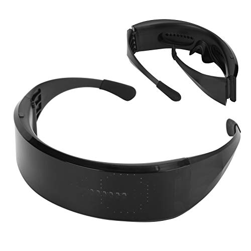 Qcwwy Andere Spezialbeleuchtungs -App -Steuerung USB Ladung Mehrfarbiger LED Leuchte Brille Intelligente Futuristische Brille für Erwachsene Cosplay Bar Mardi Gras Party Schwarze LED Glühen Qcwwy Andere Spezialbeleuchtungs -App -Steuerung USB Ladung Mehrfarbiger LED Leuchte Brille Intelligente Futuristische Brille für Erwachsene Cosplay Bar Mardi Gras Party Schwarze LED Glühen von Qcwwy